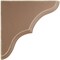 Ekena Millwork 1 3/4"W x 5 1/2"D x 5 1/2"H Stratford Wood Vintage Decor Bracket, Weathered Brown BKTWD02X06X06STBR - alternate 2